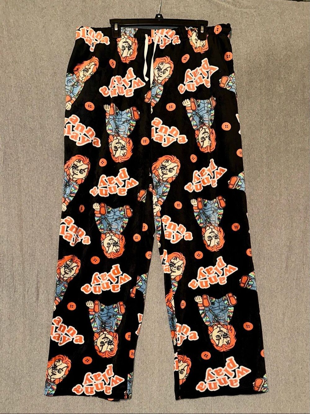 Chucky Halloween Wanna Play Pajama  Sleep lounge Pants Men's Size XL